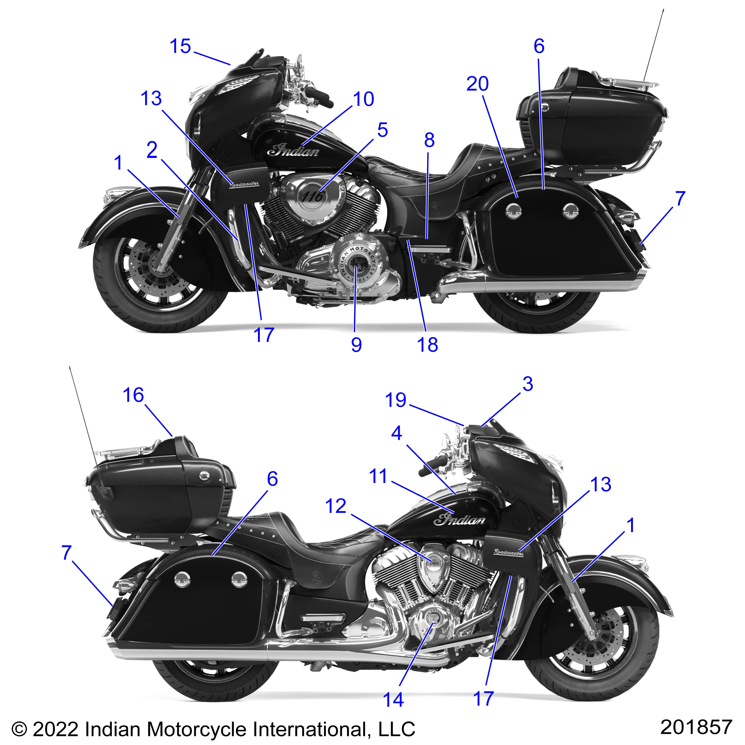 Amazon.com: Indian Motorcycle Indian Script Badge, Left, 9 in