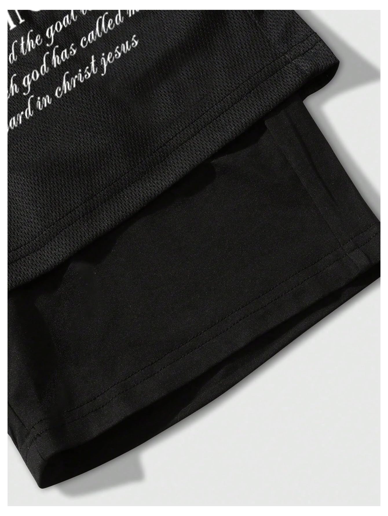 Floerns Pantaloncini da corsa 2 in 1 da uomo, stampa incrociata, atletica, palestra, allenamento, pantaloncini con fodera a compressione