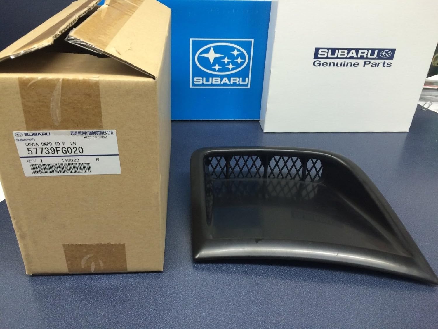 Subaru 2008-2014 Impreza WRX STi Left Hand Drivers Side Bumper Bezel Cover Grille - 57739FG020 - Genuine OEM