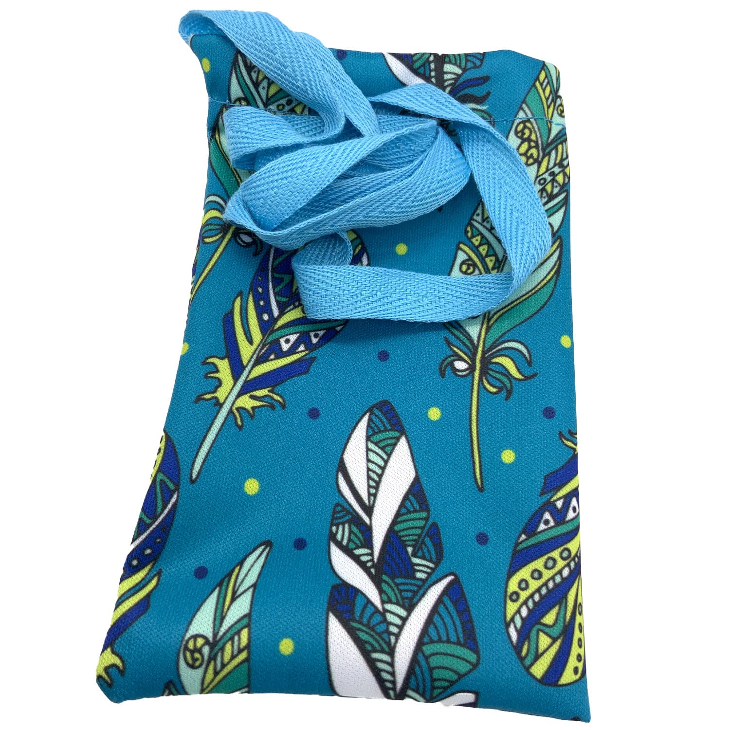 Splash-proof Adult Hickman Line/Central Line Pouch/Bags approx 12cm x 8cm for covering the Hickman Line tubes ONLY Approx 87cm Overhead Strap (Leaves Blue)