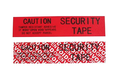 Miniatura 3 de TamperSeals Group - 2 rollos de cintas de sellado de seguridad 100% de transferencia total a prueba de manipulaciones (1 pulgada x 55 yardas x 2