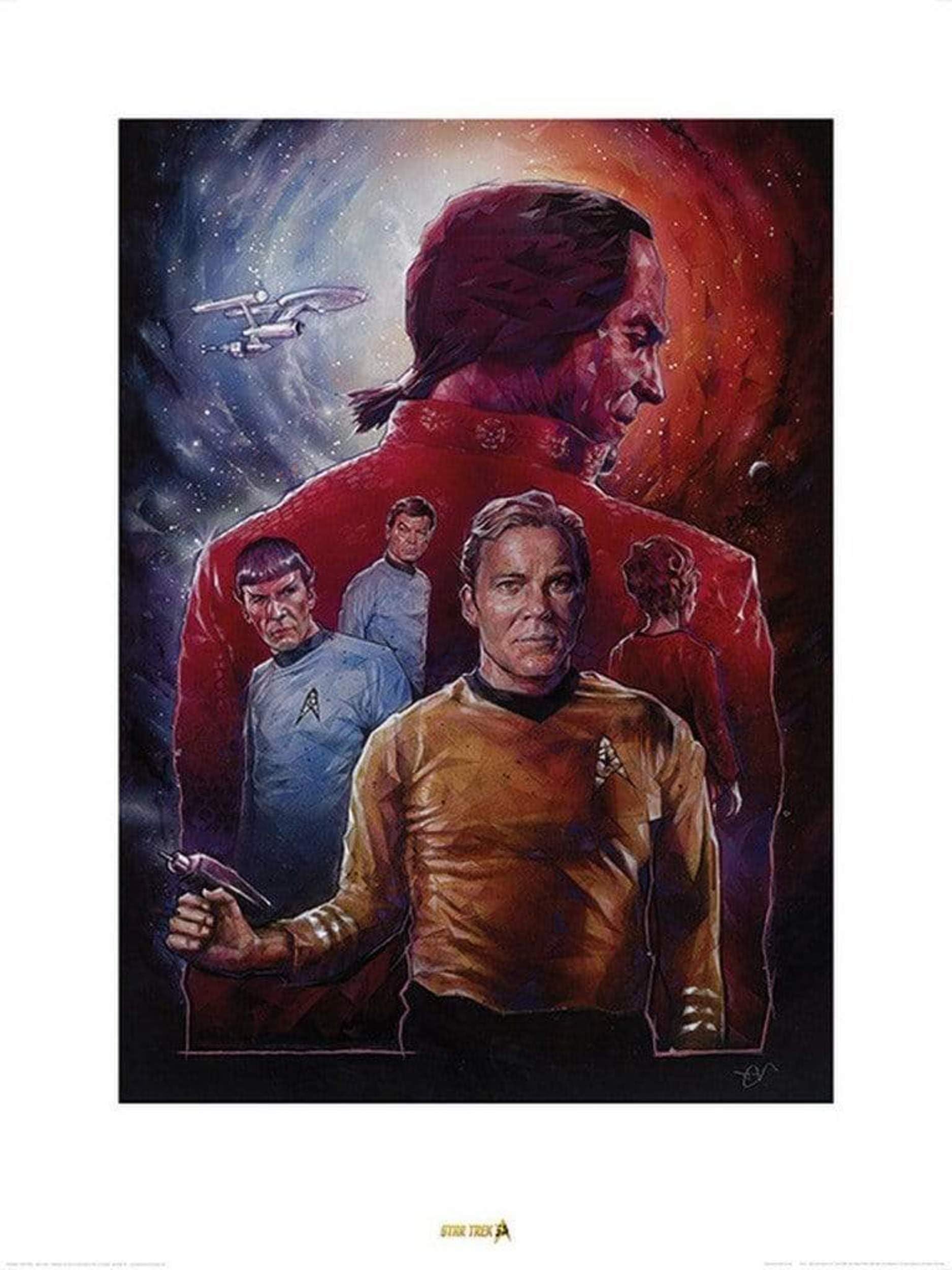 Pyramid International "Star Trek Space Seed 50th Anniversary Paper Art Print, Multi-Colour, 60 x 80 x 1.3 cm