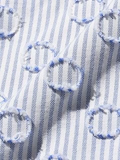 Classic-fit Burnout Dot Candy Stripe Button Down Shirt 38-11-1660-139 38111660139: Blue Classic-fit Burnout Dot Candy Stripe Button Down Shirt 38-11-1660-139 38111660139: Blue