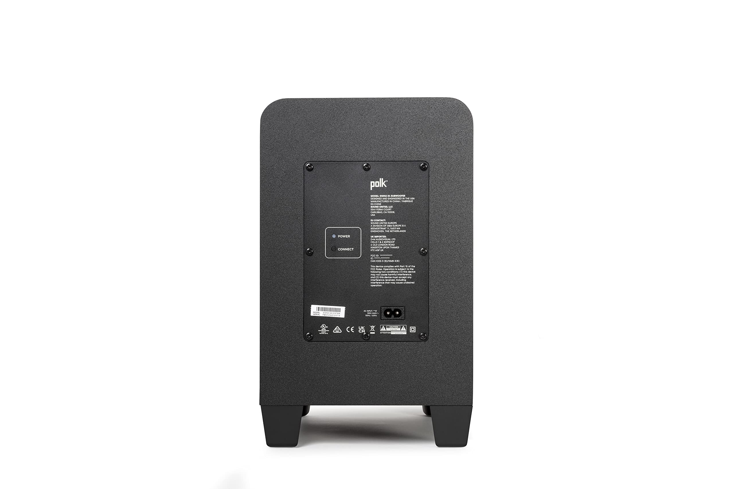 Polk Audio Signa S4 True Dolby Atmos TV Soundbar mit Wireless Subwoofer, 3.1.2 Soundbar für TV Geräte, HDMI eARC, Bluetooth, AUX, optischer Eingang, Schwarz