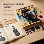 Egyptian Pharaoh Cat Animal 3D Wall Art Micro Mini Building Blocks Set for Adults, Micro Brick Forest Building Set Home Wall Decor or Desk Display