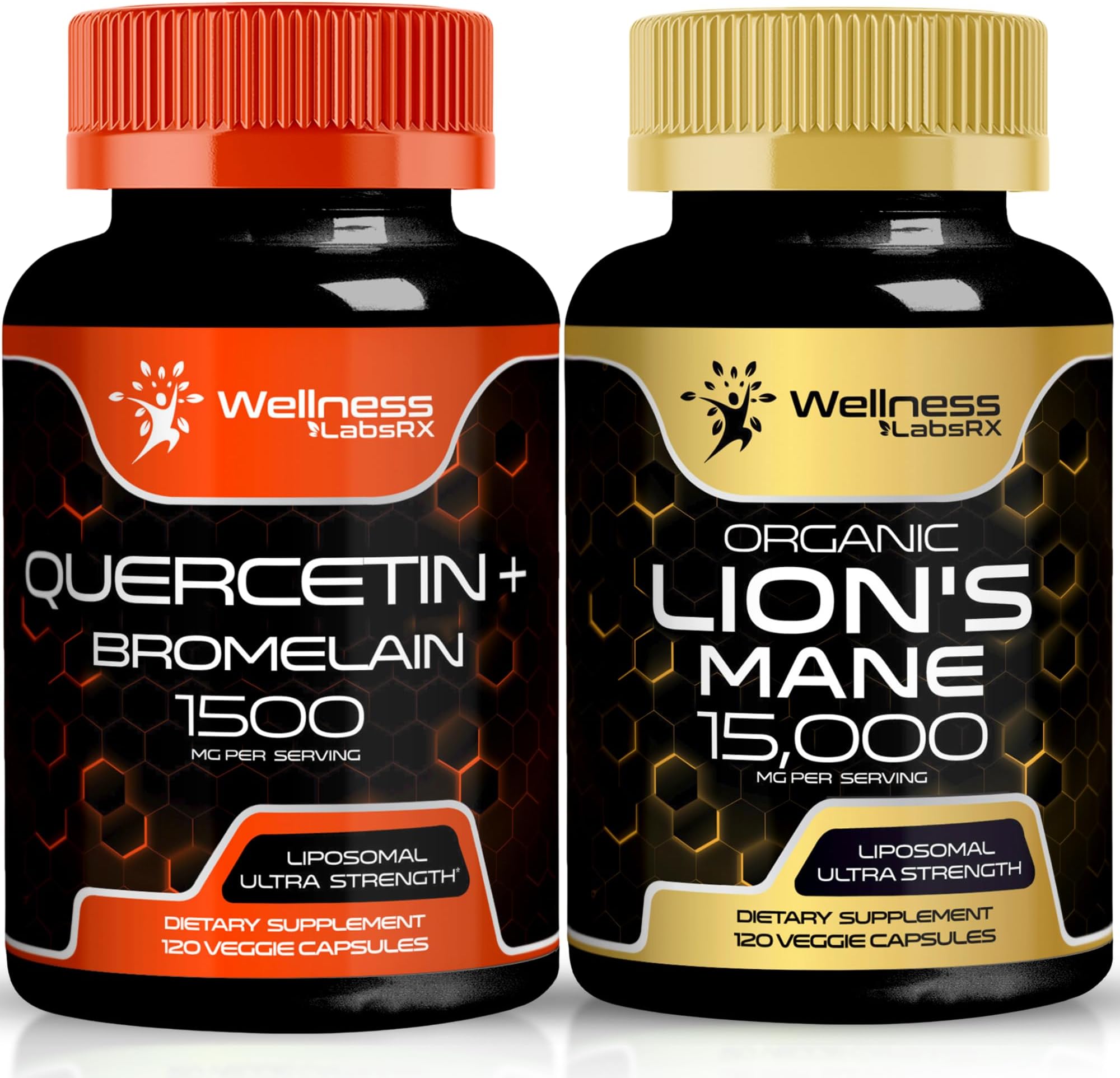 WELLNESS LABSRXQuercetin with Bromelain | Lions Mane Capsules