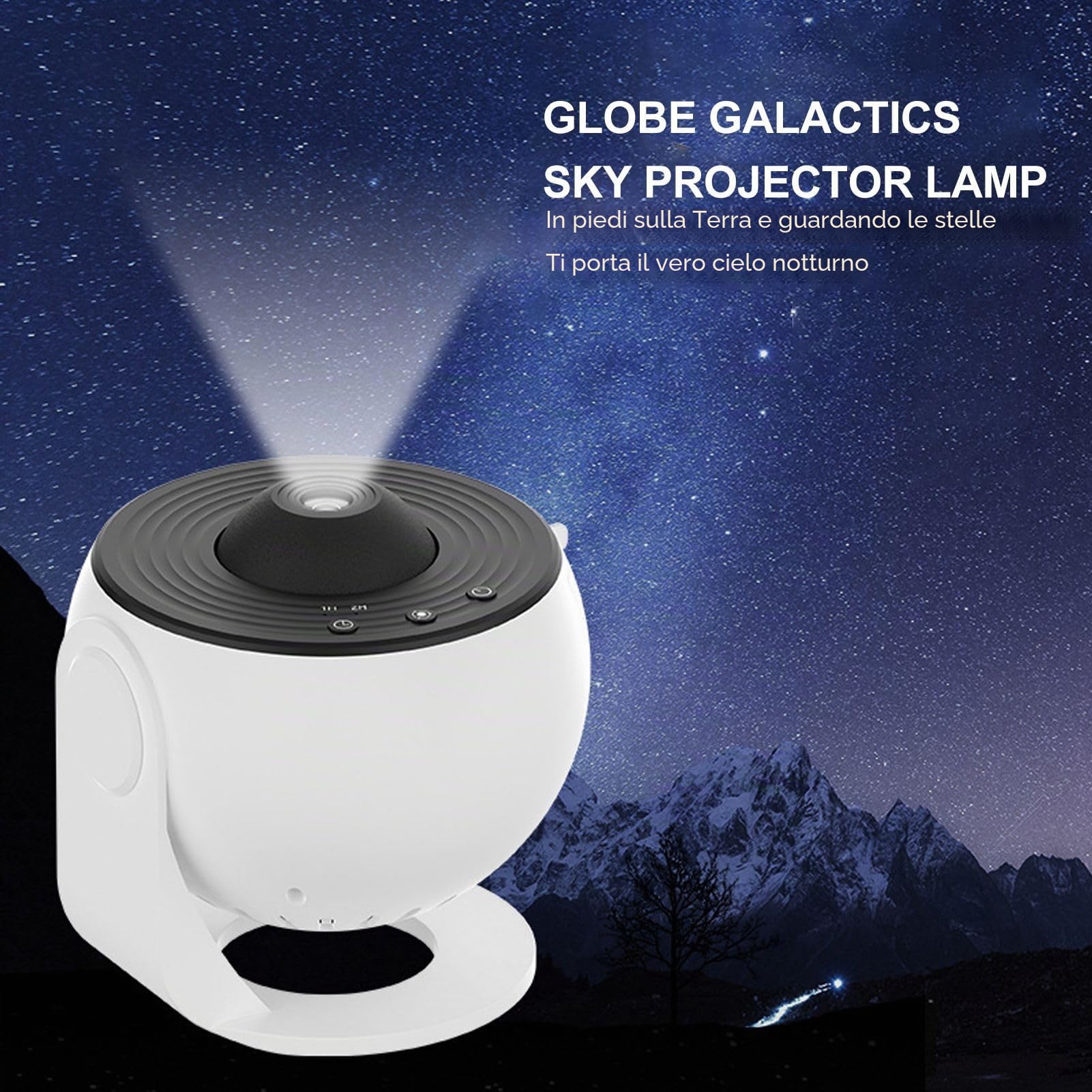 Star Proiettore, Proiettore per Camera da Letto con 12 Temi, LED Luce Notturna Proiettore Hd Messa a Fuoco, Stella Romantica Lampada di Proiezione per Camera da Gioco Home