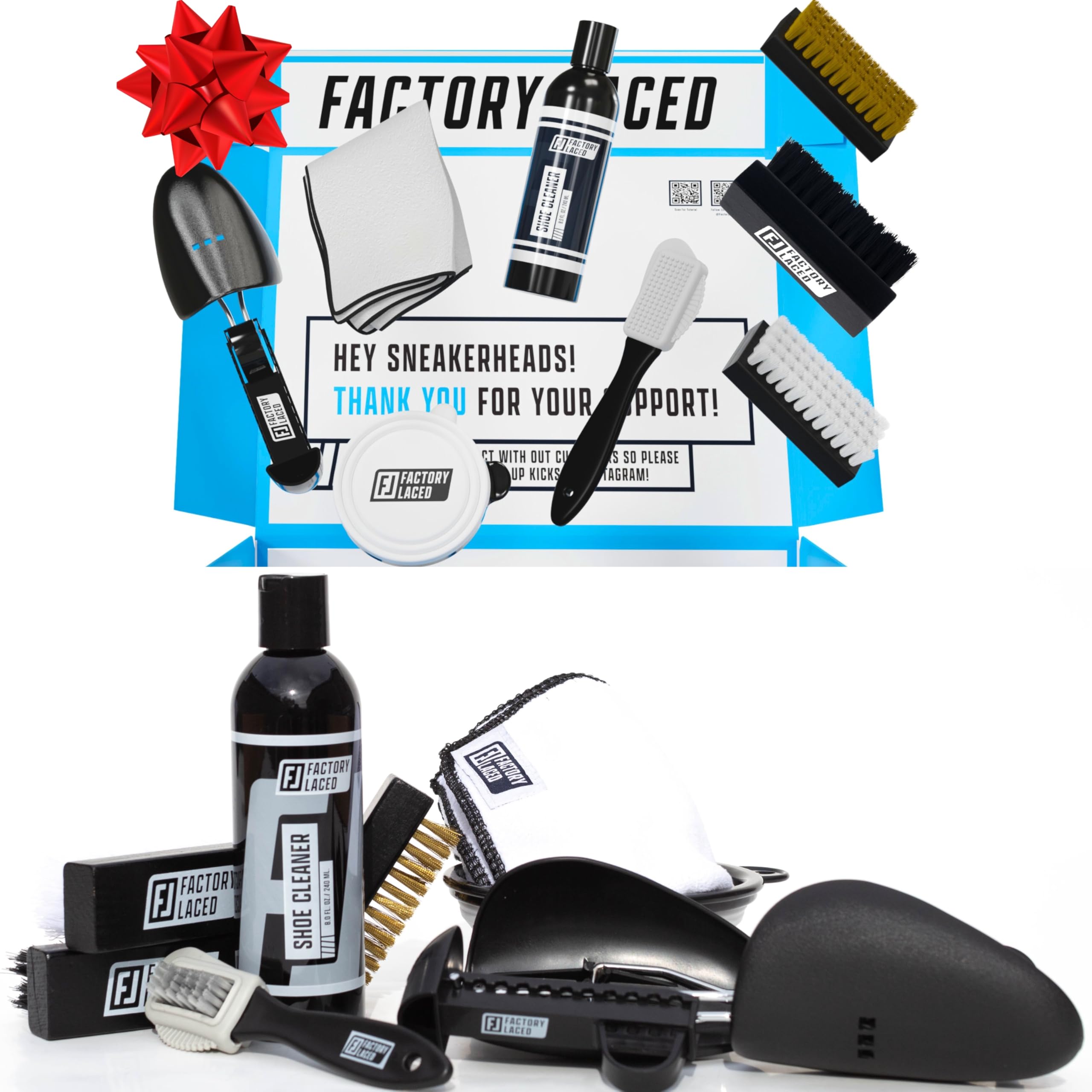 FACTORY LACED Shoe Cleaning Kit - Complete Sneaker Cleaner Kit - Shoe Cleaner for all shoes