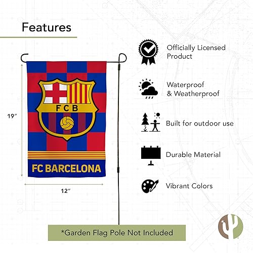 Miniatura 4 de Bandera de jardín del FC Barcelona Fútbol Barça Barça Bandera de Fútbol 100% Poliéster (Bandera de jardín B)