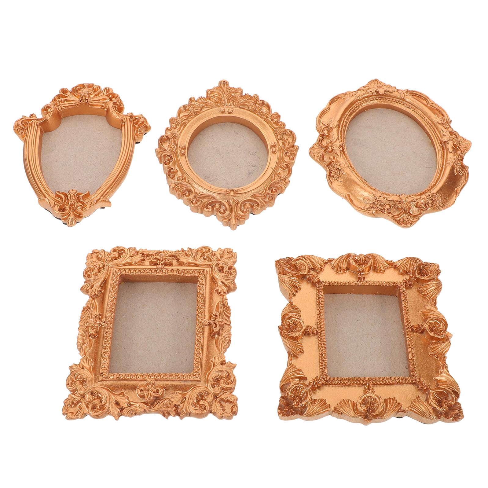 Toyvian Magnetische Fotorahmen und Kühlschrankmagnete 5 Stück mit Gepressten Blumen Goldfarbene Ovale Rahmen Selbstgemacht Reisesouvenir Dekoration für Küche und Büro
