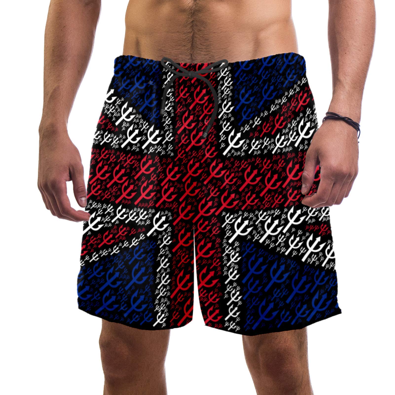 Bañador para hombre con bolsillos elástico estilo bandera Reino Unido 6
