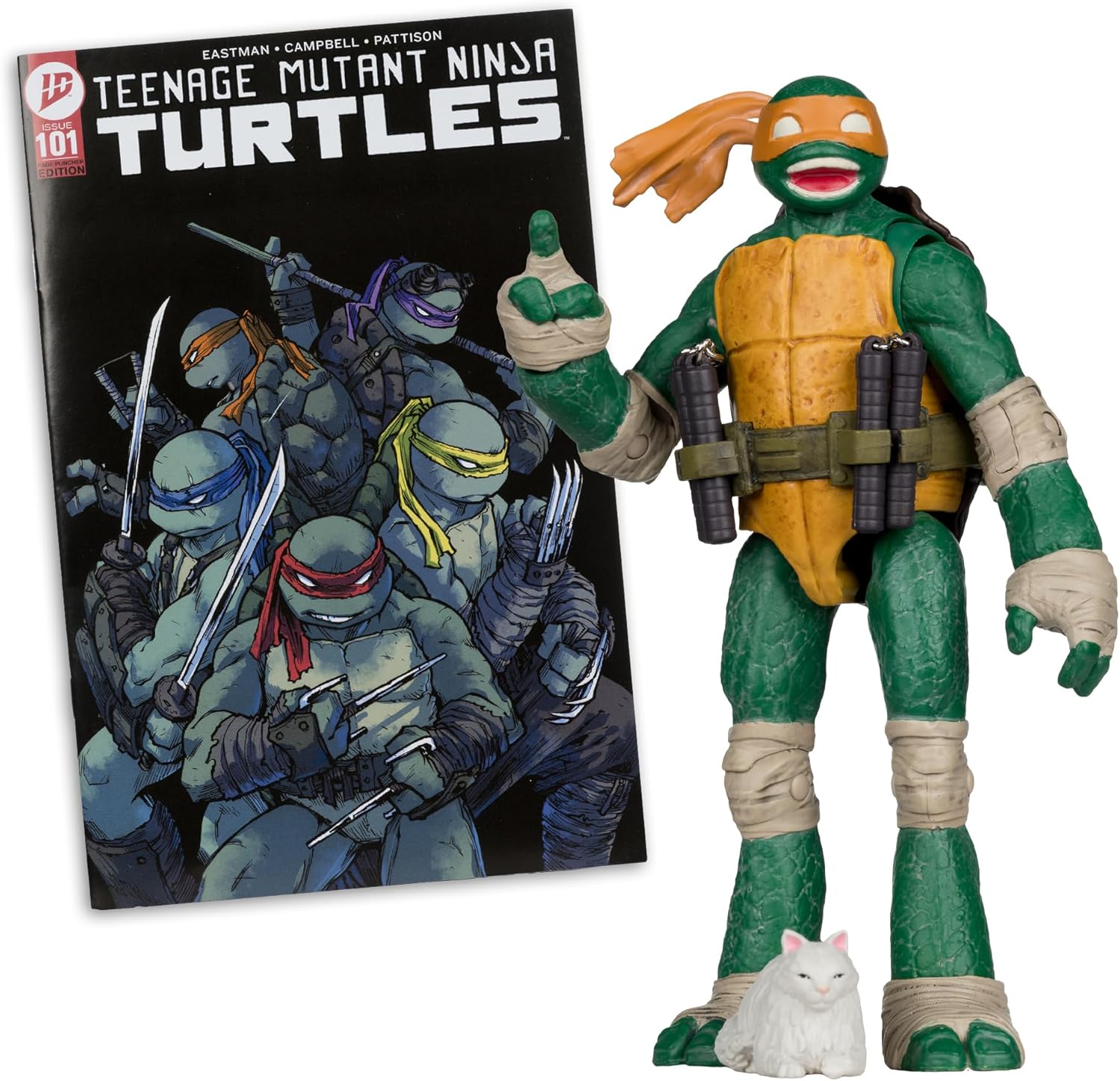 McFarlane Toys- Teenage Mutant Ninja Turtles (Page Punchers) Michelangelo 5in Action Figure with Comic