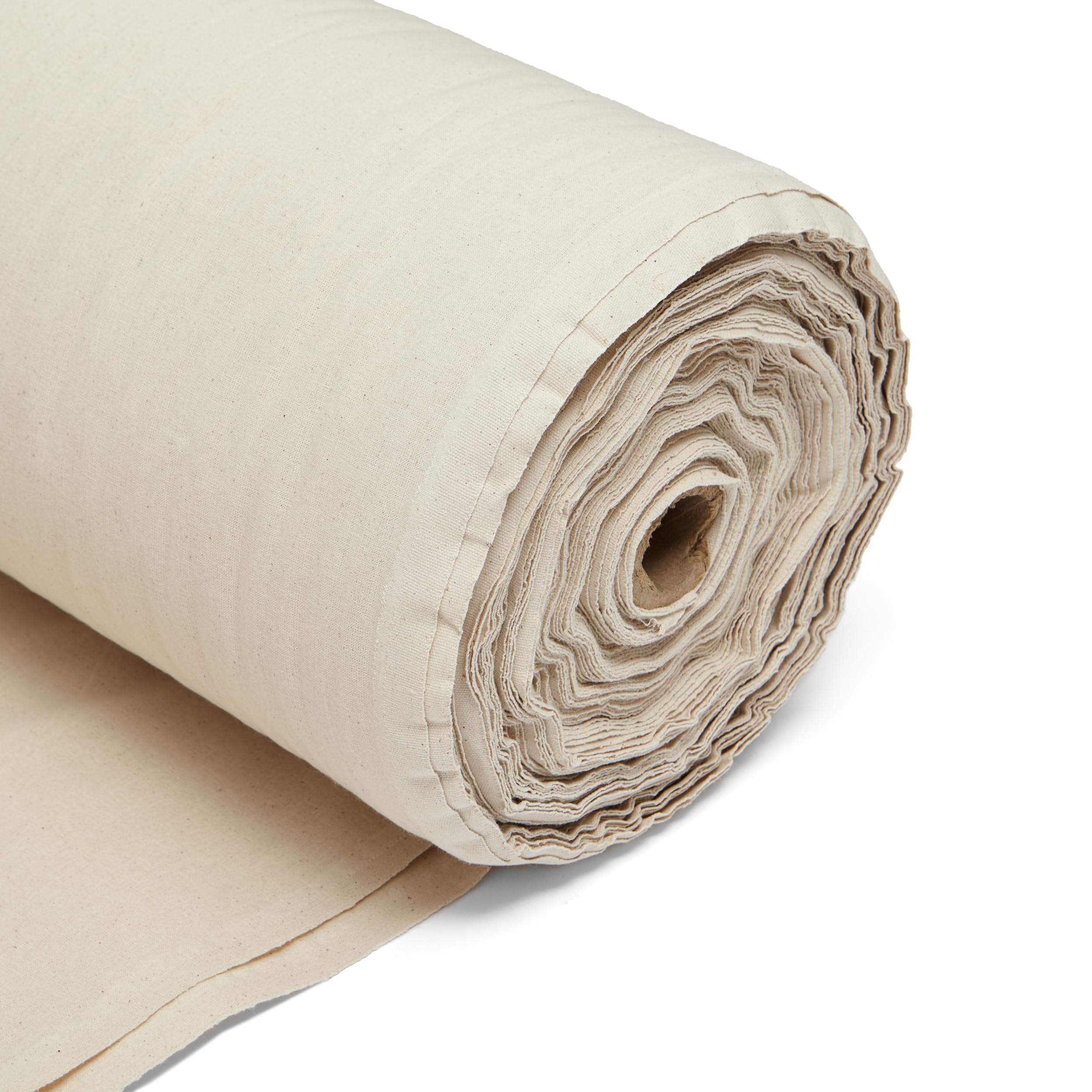 100% Cotton Fabric 60 Inch 150cm Wide 150GSM Material for Sewing, Dressmaking, Quilting, Curtain Linings, Pillowcases & Totes Fabric by The Half Metre by Discount Fabrics LTD(Natural, 1m)