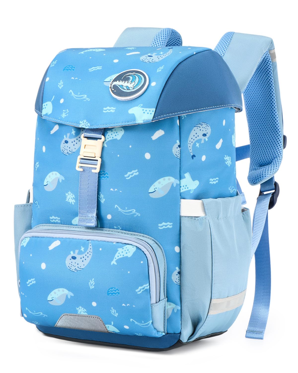 Amythe Schulrucksack Jungen 1. Klasse, Ergonomisch Schulranzen Rucksack Kinder, Schultasche Jungs Grundschule 4-8 Jahre, Rucksack mit Brustgurt, Regenschutz, Reflektoren für Schul, Outdoor