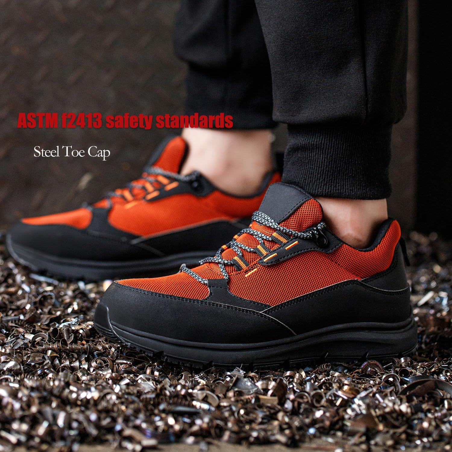 ulogu Steel Toe Shoes for Men Women Waterproof Comfy Non Slip Safety Work Sneakers