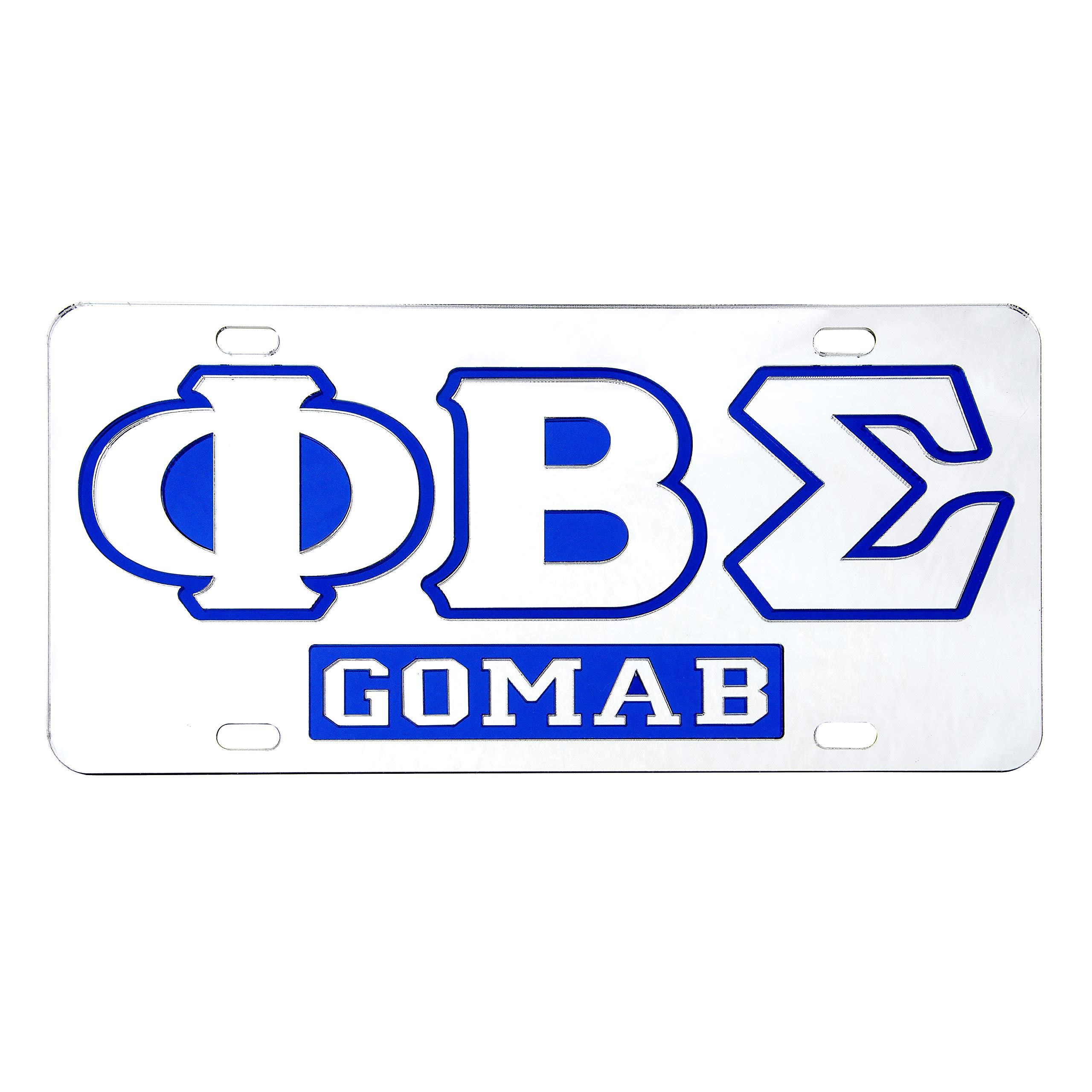 Desert Cactus Phi Beta Sigma Accessories Sigmas Metal Car Tag for Front or Rear of Vehicle (Car - 7609)