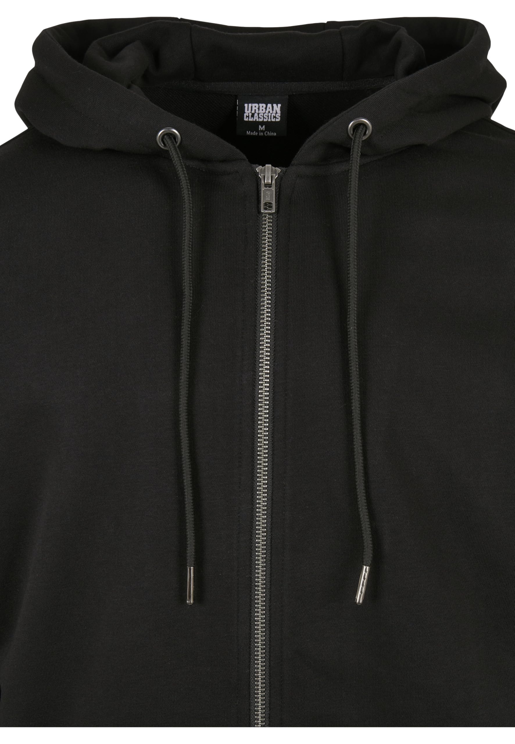Urban Classics Herren Basic Terry Zip Hoody Strickjacke, Black, M Maglione Cardigan, Nero, M Uomo