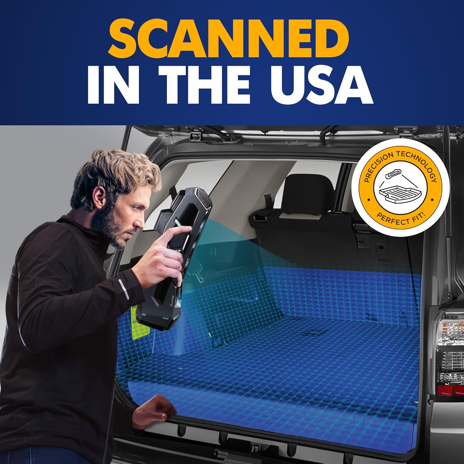 Premium Cargo Liner for Toyota 4runner 2010-2024 7 seat Model Only - 100% Protection - Custom Fit Car Trunk Mat - Black Cargo Mat - 3D Shaped Laser Measured Trunk Liners