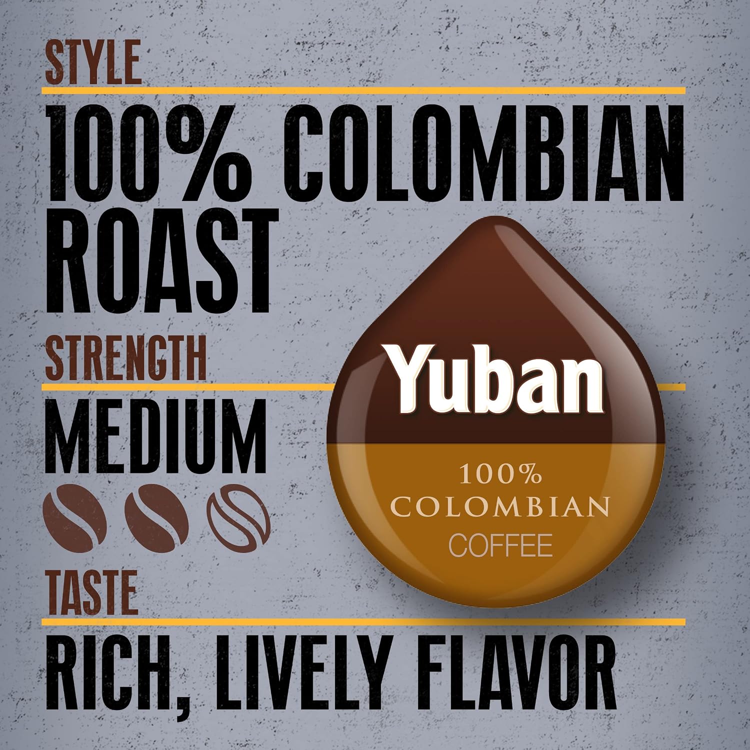Tassimo Yuban 100% Colombian Medium Roast Coffee T-Discs for Tassimo Single Cup Home Brewing Systems (14 ct Pack)