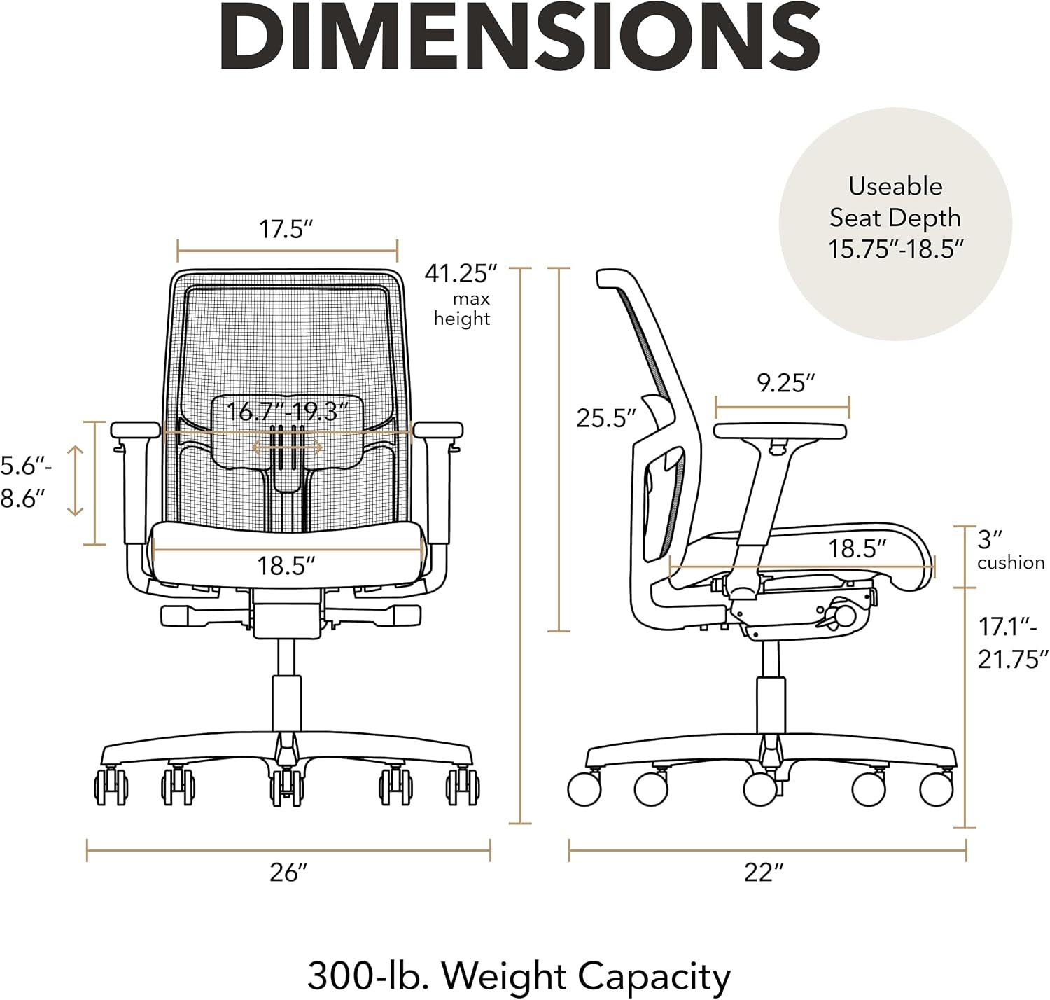 HON Ignition 2.0 Low Back Task Chair, Spectrum Mesh, Advanced Synchro-Tilt Control, Office Chair with Lumbar Support, Height and Width Adjustable Arms, Titanium Frame, Cobalt