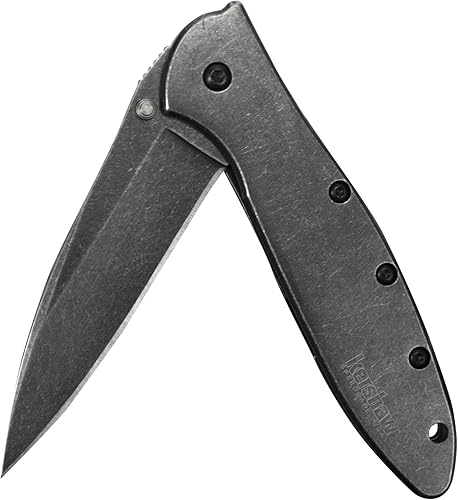Miniatura 5 de Kershaw - Navaja de bolsillo para puerros (1660) de 3 pulgadas Sandvik 14C28N y mango de acero inoxidable, la mejor compra de Outdoor Gear Lab