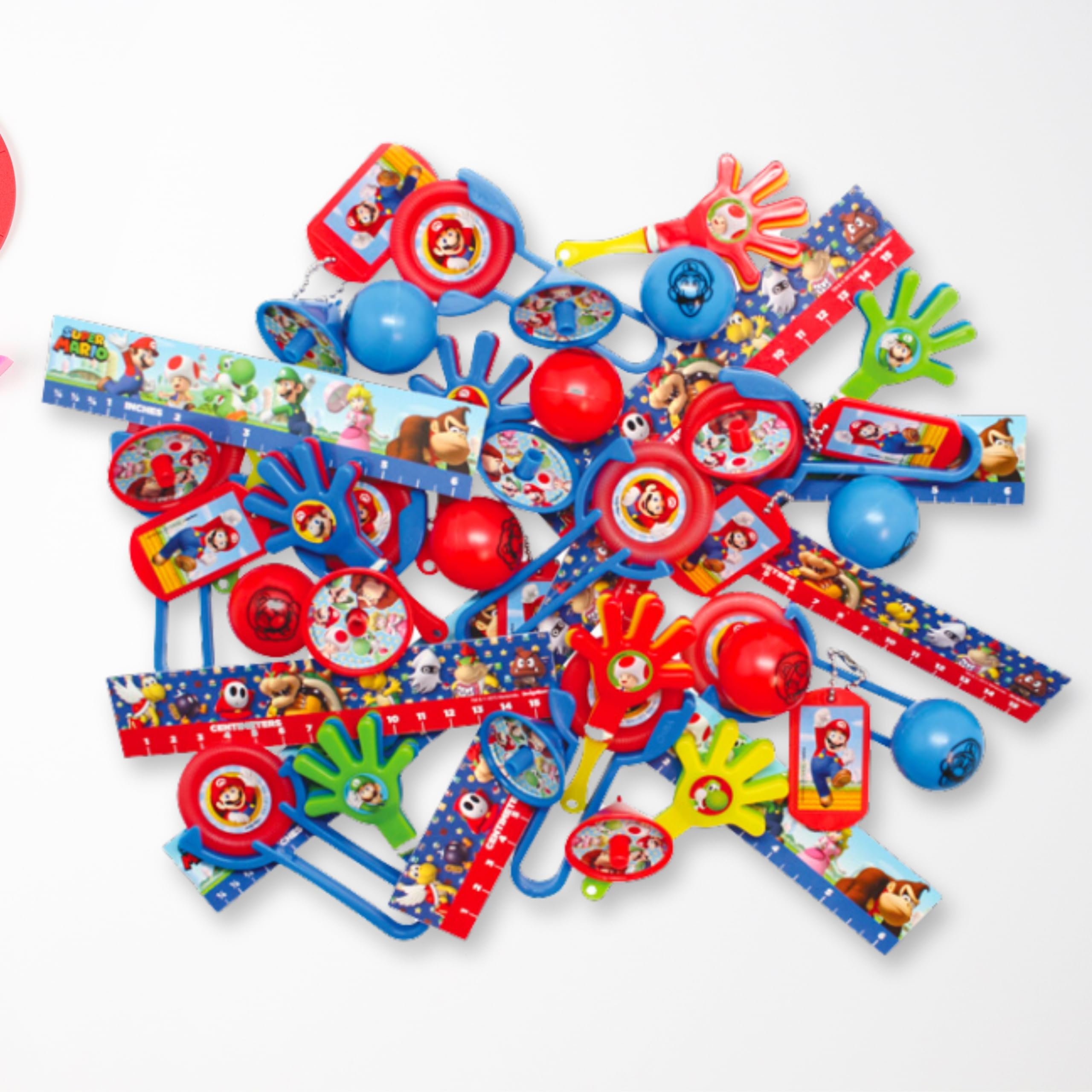 SuperMario Party&MarioPartySuperstarsセット Super Mario Party Theme Birthday Supplies: 9