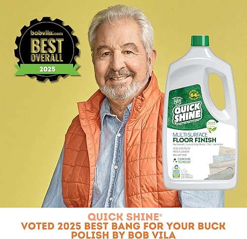 Miniatura 6 de Quick Shine Acabado de suelo multisuperficie de 64 onzas, paquete de 2  Limpiador y pulido para usar en madera dura, laminado, tablones de vinilo de