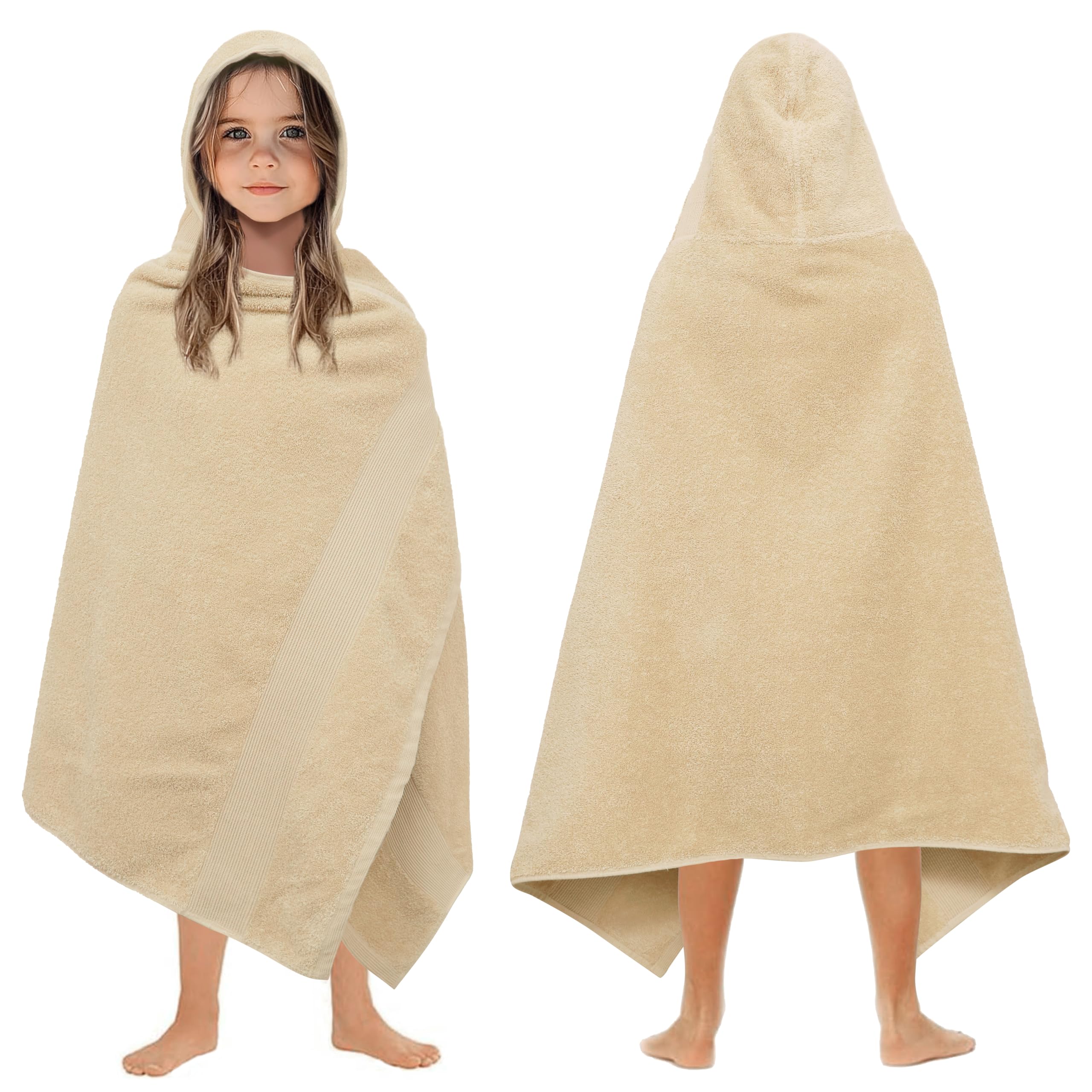 ORIGINAL KIDS Hooded Bath Towel - 100% Cotton 500 GSM Plush Kids Towel