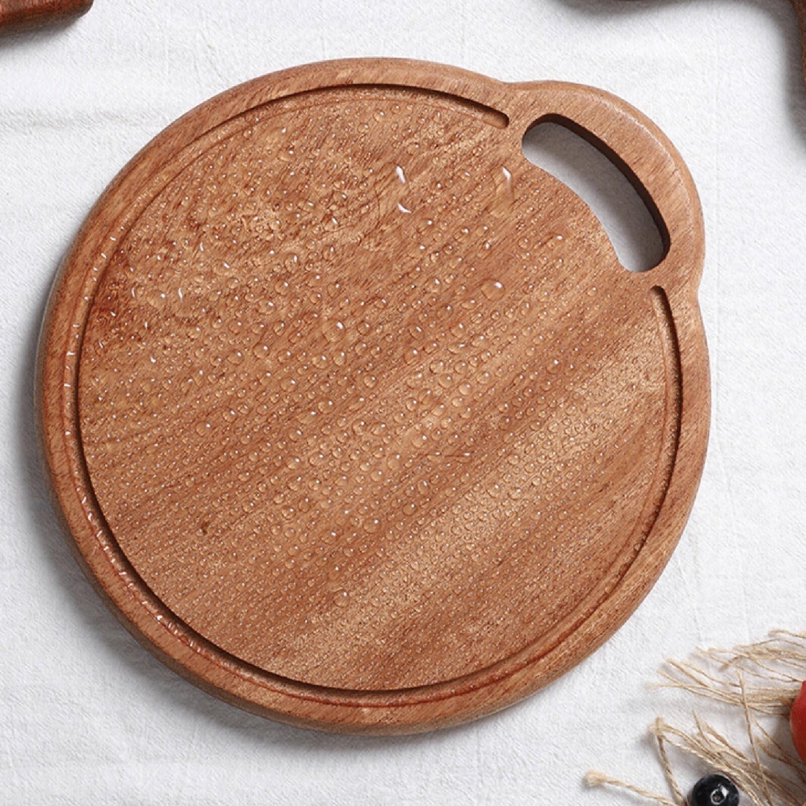Muka Tabla de cortar de placa de pizza de ébano personalizada, fácil de limpiar, esencial para cocina y restaurante, grabado con láser, 11 x 10 x 3/4 pulgadas, 11 x 10 pulgadas