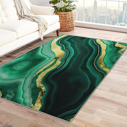 Miniatura 16 de Alfombra de los años 70 y decoración del hogar, alfombra de sala de estar, alfombras retro onduladas para dormitorio, alfombras lavables, alfombra