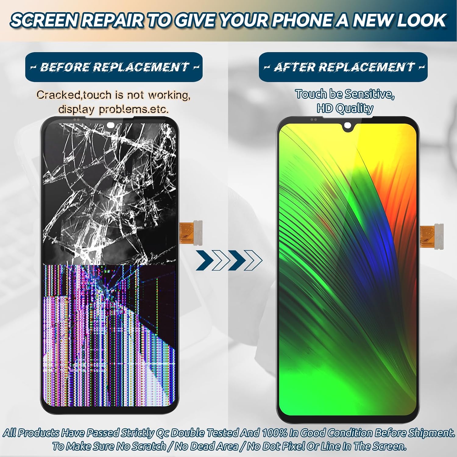 INCELL Display for LG G8X ThinQ G850 Screen Replacement Digitizer Assembly for LG V50S ThinQ 5G LM-V510N LCD Display Replacement with Kit