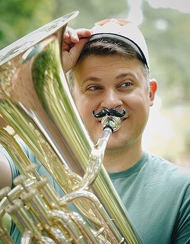 Miniatura 41 de Brasstache - Bigote con clip para boquilla de latón, accesorio de regalo para trompeta, trombón, tuba, cuerno francés, barítono, jugadores