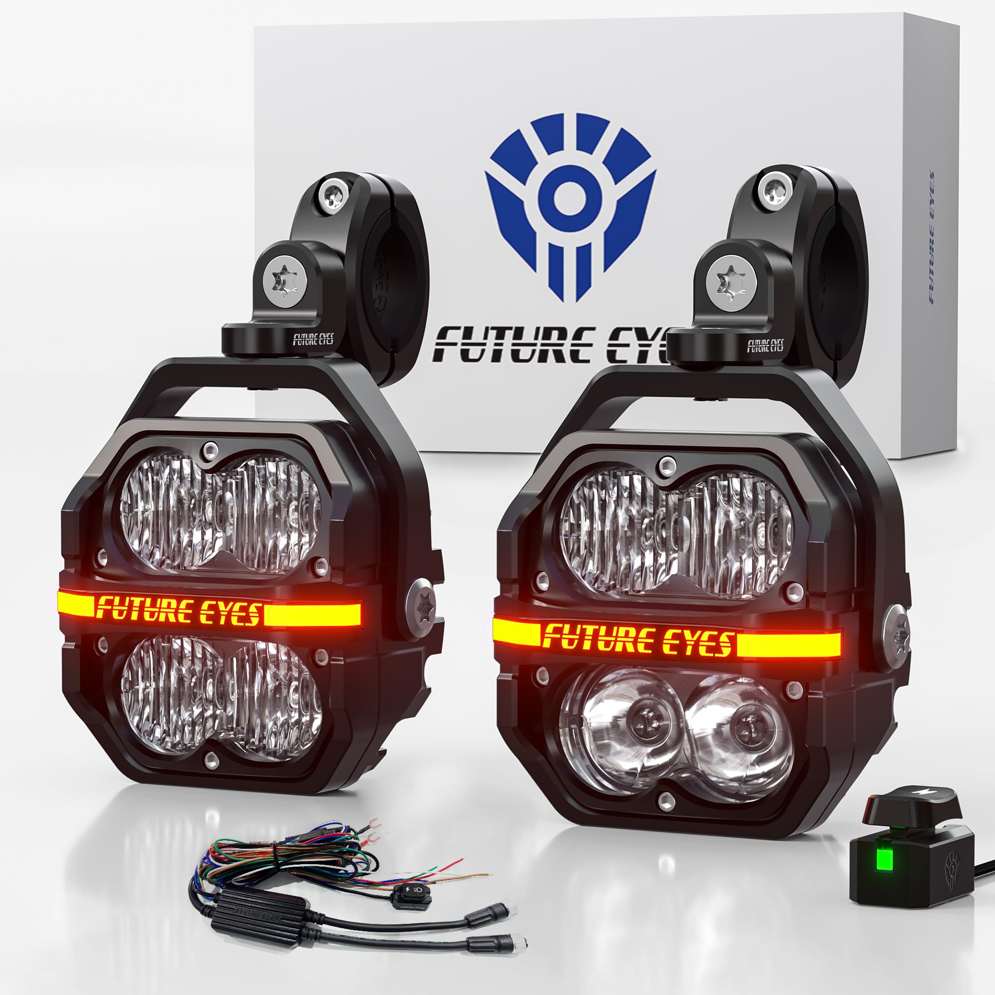 Amazon.com: Future Eyes 120W LED Motorcycle Lights, High & Low