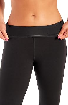Marika Magic Womens Tummy Control Pants - Power Mesh Lined with Coolmax Gusset - Shorter Length - Boot Leg Opening Black , Medium