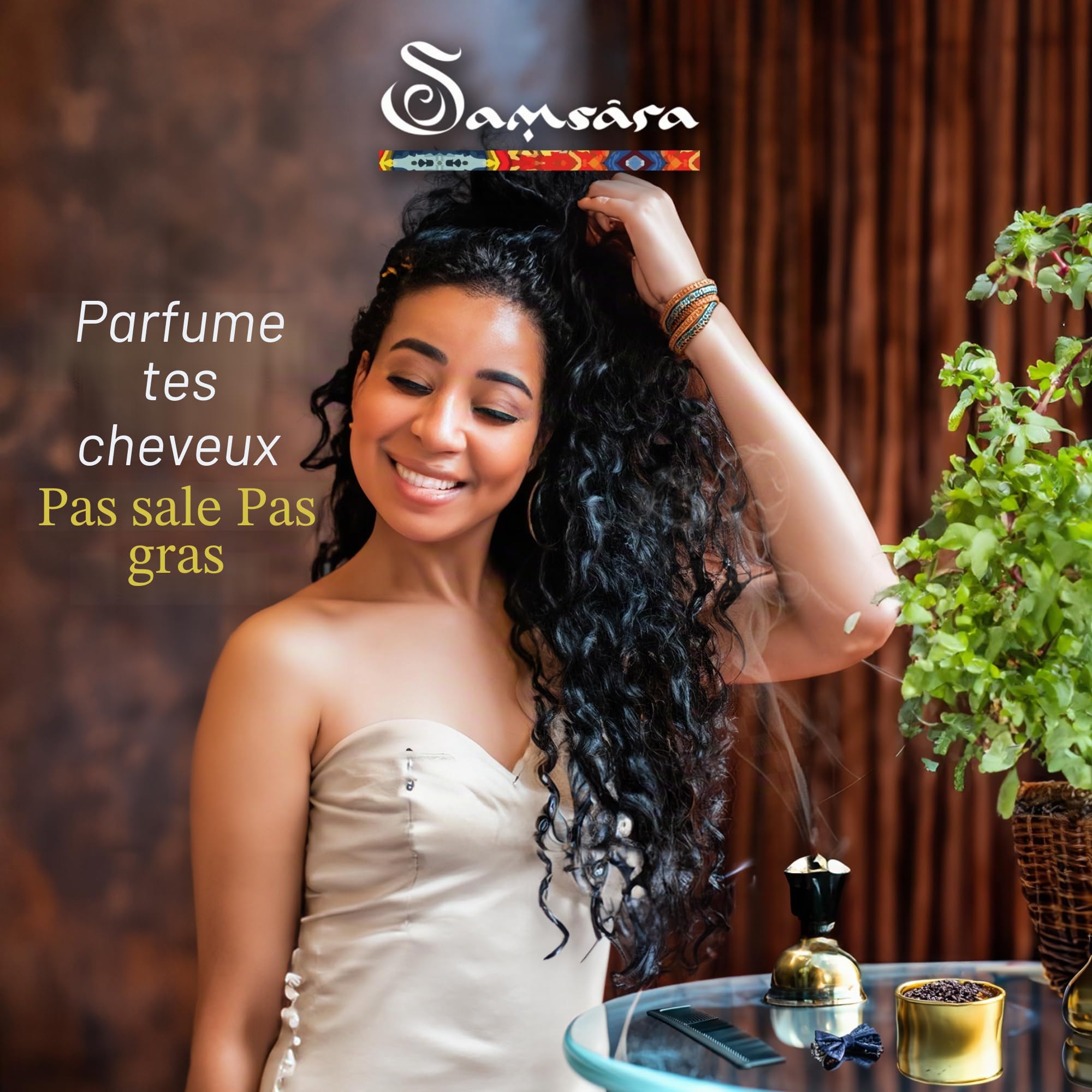 Samsara Bakhour [20 g] ULTRA DURATA - Parfum arabe pour femmes et hommes | Bois d'oud pour cheveux, corps et vêtements | Fabriqué à Dubaï (Faris Oud)