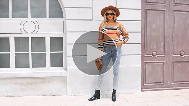 ETCYY Womens Sweaters Fall 2025 Batwing Long Sleeve Side