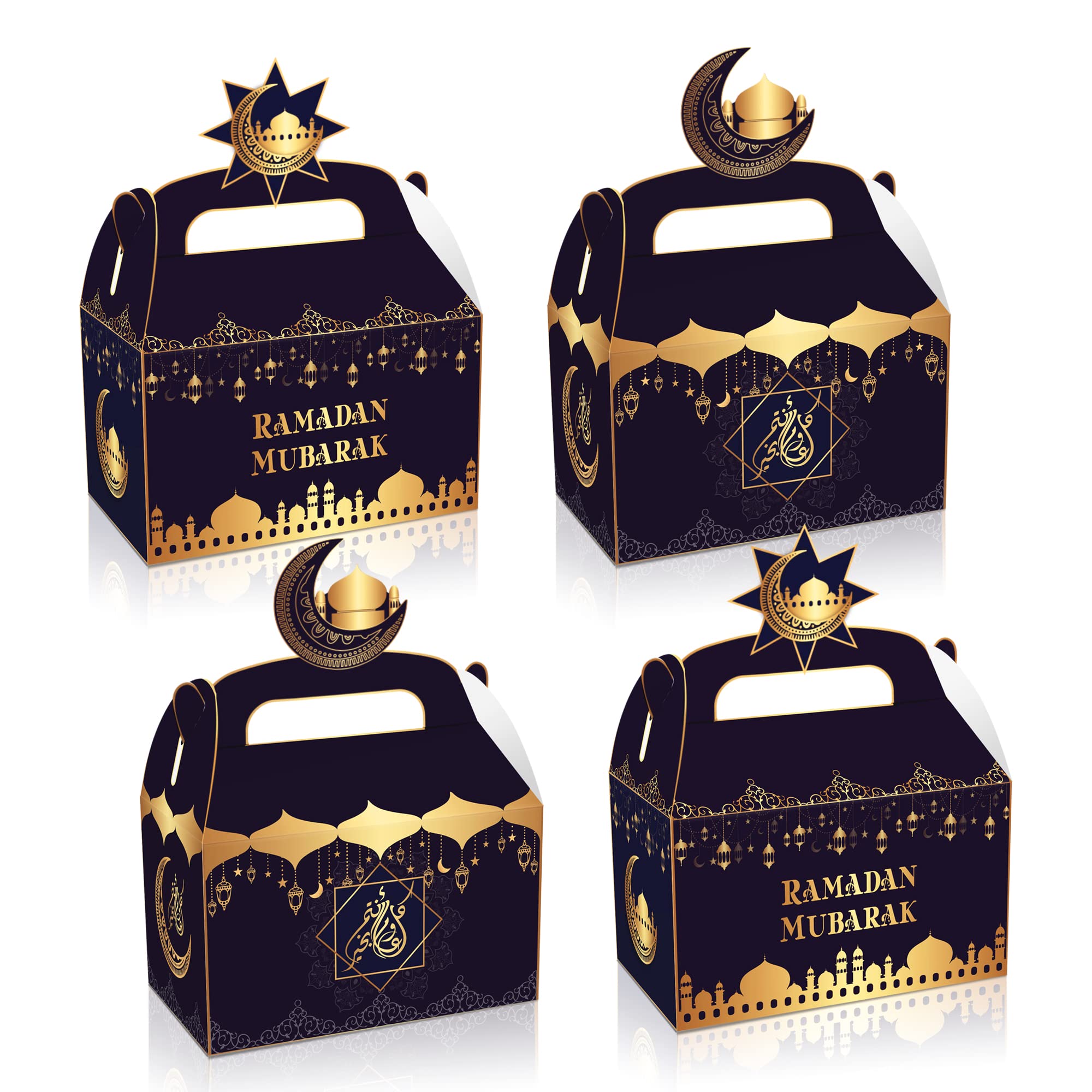 Buy caicainiu 12 Pieces Eid Mubarak Party Favor Bag, Eid Mubarak Paper