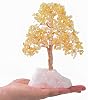 KALIFANO Premium Natural Amethyst (414 Gemstone Count) Chakra Crystal Tree with Rose Quartz Base with Healing Properties - Bonsai Feng Shui Money Tree for Positive Energy, Luck and Wealth