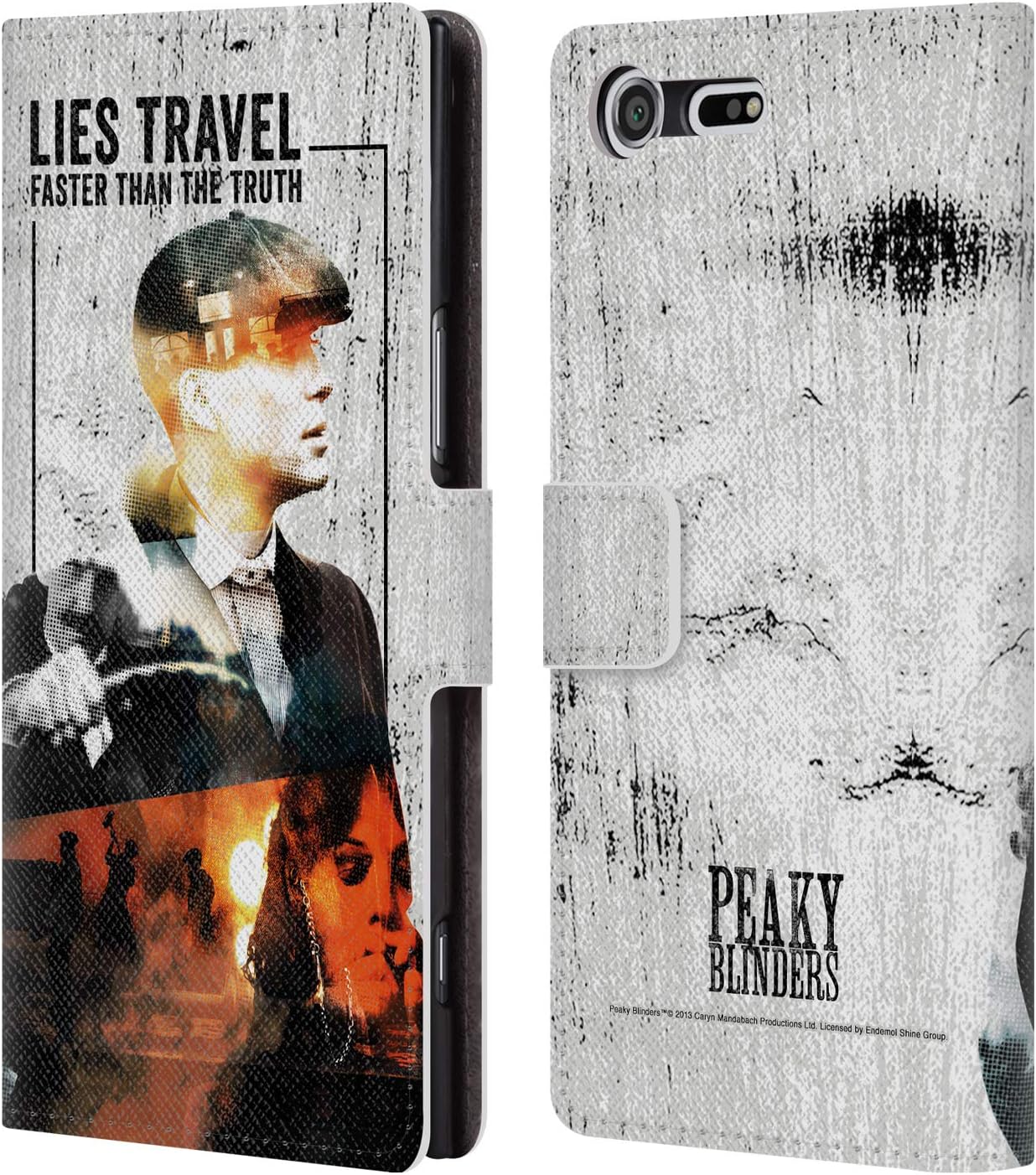 Official Peaky Blinders Thomas Shelby Character Art Leather Book Wallet Case Cover Compatible For Sony Xperia XZ Premium