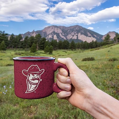 Miniatura 413 de Rico Industries NCAA Utah Utes - Taza de café personalizada de 12 onzas con logotipo grabado con láser profundo, taza de cerámica para acampar con