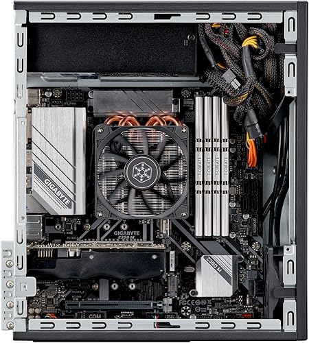 Miniatura 10 de SilverStone Technology Milo 11 Slim & Compact Micro-ATX enclousre para oficina o cine en casa, requiere TFX PSU (se vende por separado), SST-ML11B
