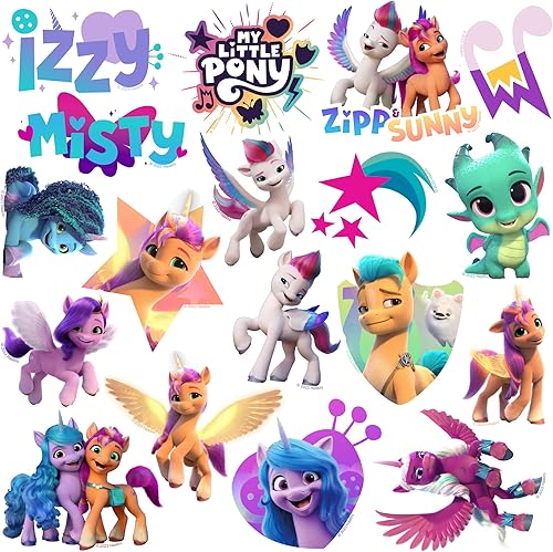 Miniatura 3 de My Little Pony Make Your Mark - Paquete variado de calcomanías de vinilo grandes de lujo, para laptop, botella de agua, álbumes de recortes,