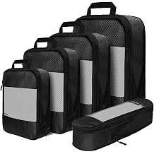 Suitcase Compression Packing Cube, Set of 5 Travel Essentials, Lightweight Luggage Travel Organizer Bag, Travel Cube for Carrying