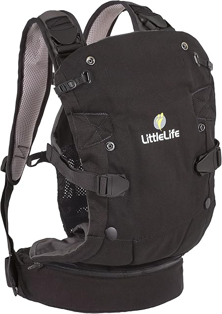 LittleLife Acorn 4-in-1 Convertible Baby Carrier, Front and Back, face-in and face-Out for Newborns and Older: 3.6kg-15kg / 8-33lbs Weight