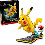 LEGO Pokémon Pikachu and Poké Ball - Building Set for Adults - Model Kit w/Posable Anime Figure & Dynamic Display Stand - DIY Room or Desk Decor - Collectible Gaming Gift Idea - 72152 - 1