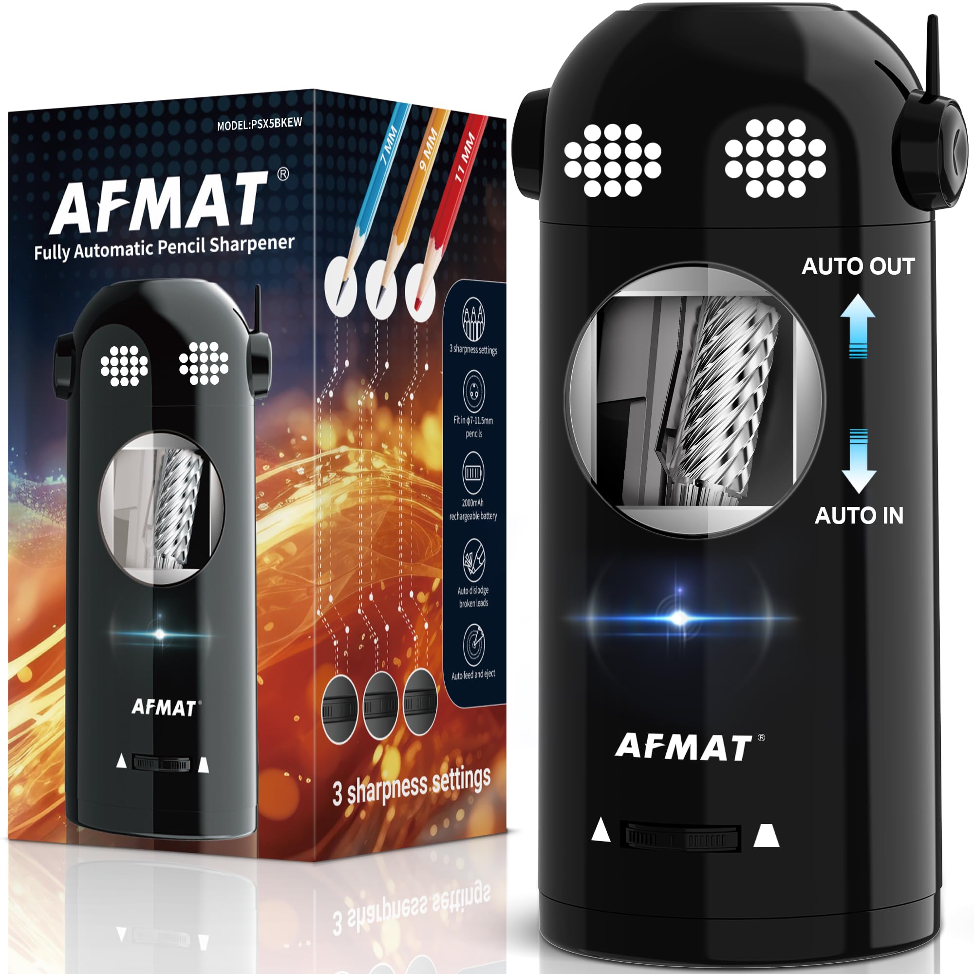 AFMAT Fully Automatic Pencil Sharpener PSX5EW