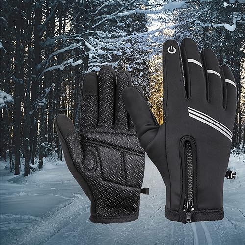 Miniatura 8 de Little World Guantes de invierno, guantes de ciclismo, resistentes al viento, impermeables, antideslizantes para exteriores, ciclismo, snowboard,