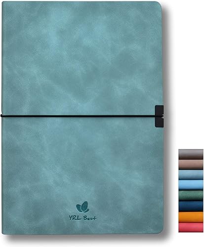 Miniatura 1 de YRL Best Cuaderno de tapa blanda cuadrícula de puntospuntos A5 58 x 83 pulgadas piel sintética de alta calidad papel grueso cremoso cosido con banda