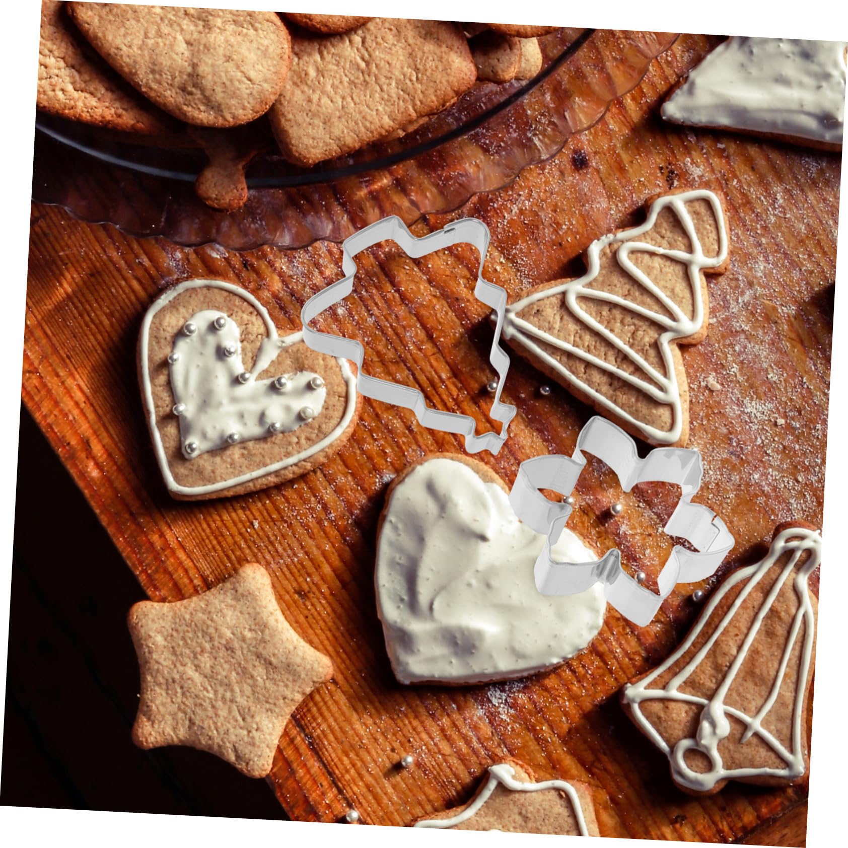 Alipis 32 Pezzi Di Per Biscotti Natalizi in Acciaio Inossidabile Per Dolci E Decorazioni Salutari