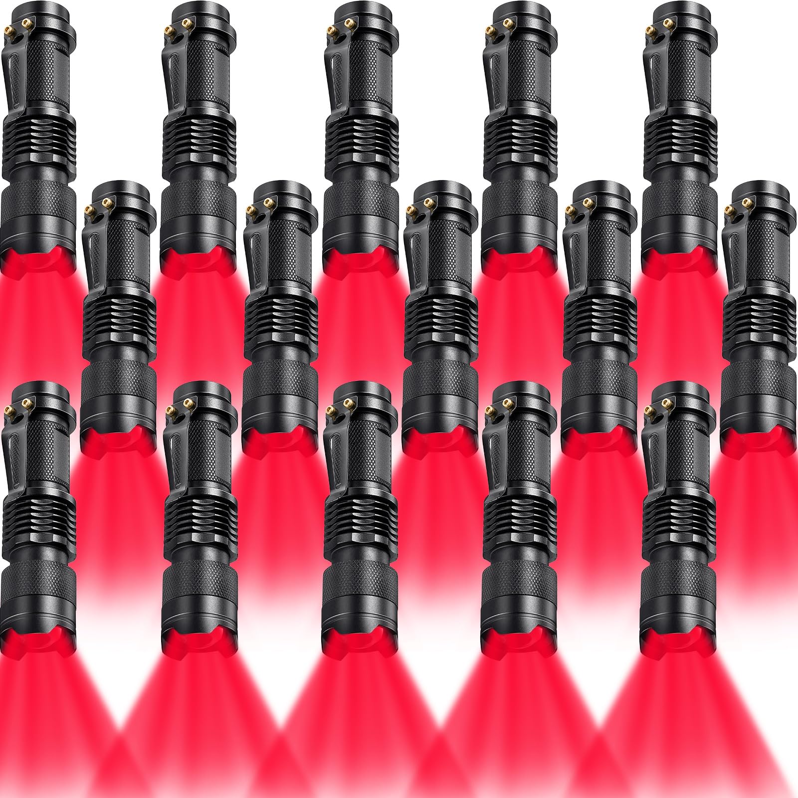 Snapklik.com : 10 Pieces Red Light Flashlight LED Single Mode Torch 1 ...